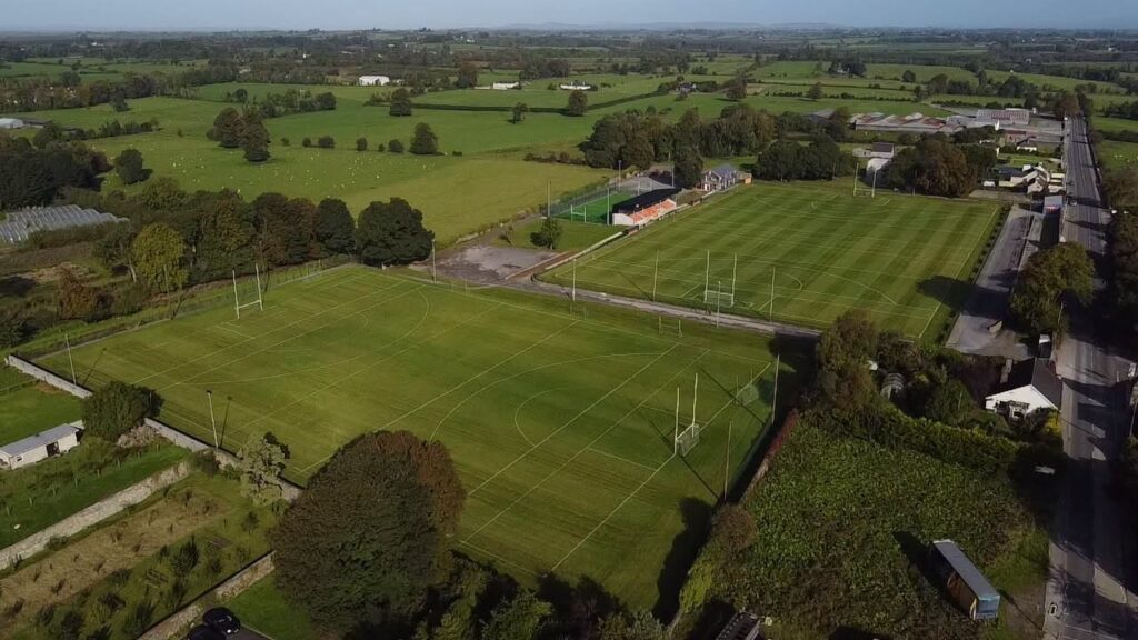 Aerial photo of Orchard Park - Both Pitches Sept 26